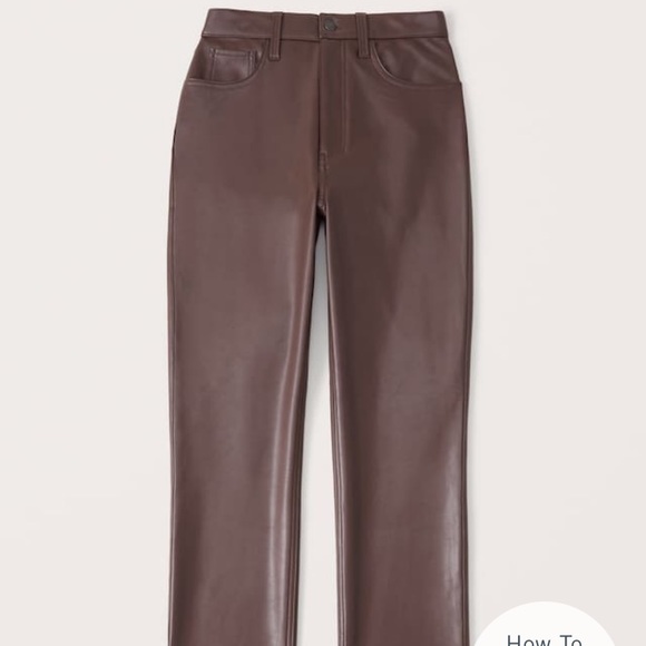 Vegan Leather 9s Straight Pants 